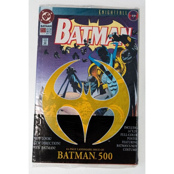 DC Comics Batman 500 Knightfall Issue #19 64-Page Landmark w/ Poster - Picture 2 of 9